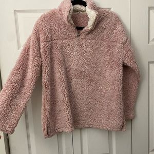 Peach Love Cali, Medium, Pink Teddy Jacket